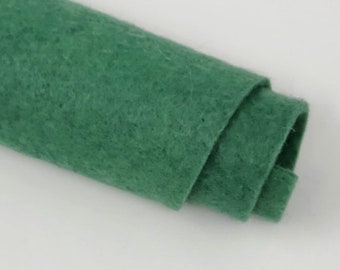 Hand Washed Merino Wool Blend Felt 9"X12" Sheets Ocean Kelp - Green Color