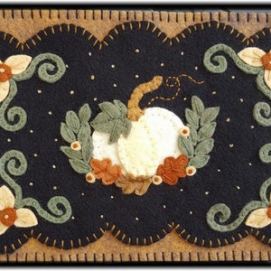 Pre-washed Wool Felt Penny Rug Kit - Autumn Twilight - Penny Lane ...