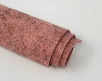 Cameo Pink - Hand Washed Merino Wool Blend Felt | Soft & Durable for Crafting, Sewing, DIY Projects