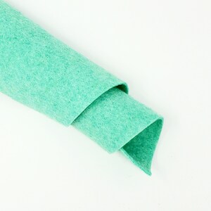 Mint Leaf - Hand Washed Merino Wool Blend Felt - Green | Soft & Durable for Crafting, Sewing, DIY Projects