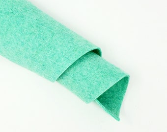Mint Leaf - Hand Washed Merino Wool Blend Felt - Green | Soft & Durable for Crafting, Sewing, DIY Projects