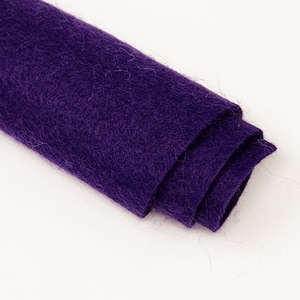 Purple - Hand Washed Merino Wool Blend Felt | Soft & Durable for Crafting, Sewing, DIY Projects