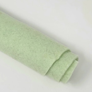 Hint of Mint - Hand Washed Merino Wool Blend Felt - Green | Soft & Durable for Crafting, Sewing, DIY Projects