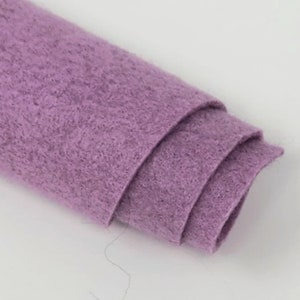 Wisteria - Hand Washed Merino Wool Blend Felt - Purple | Soft & Durable for Crafting, Sewing, DIY Projects