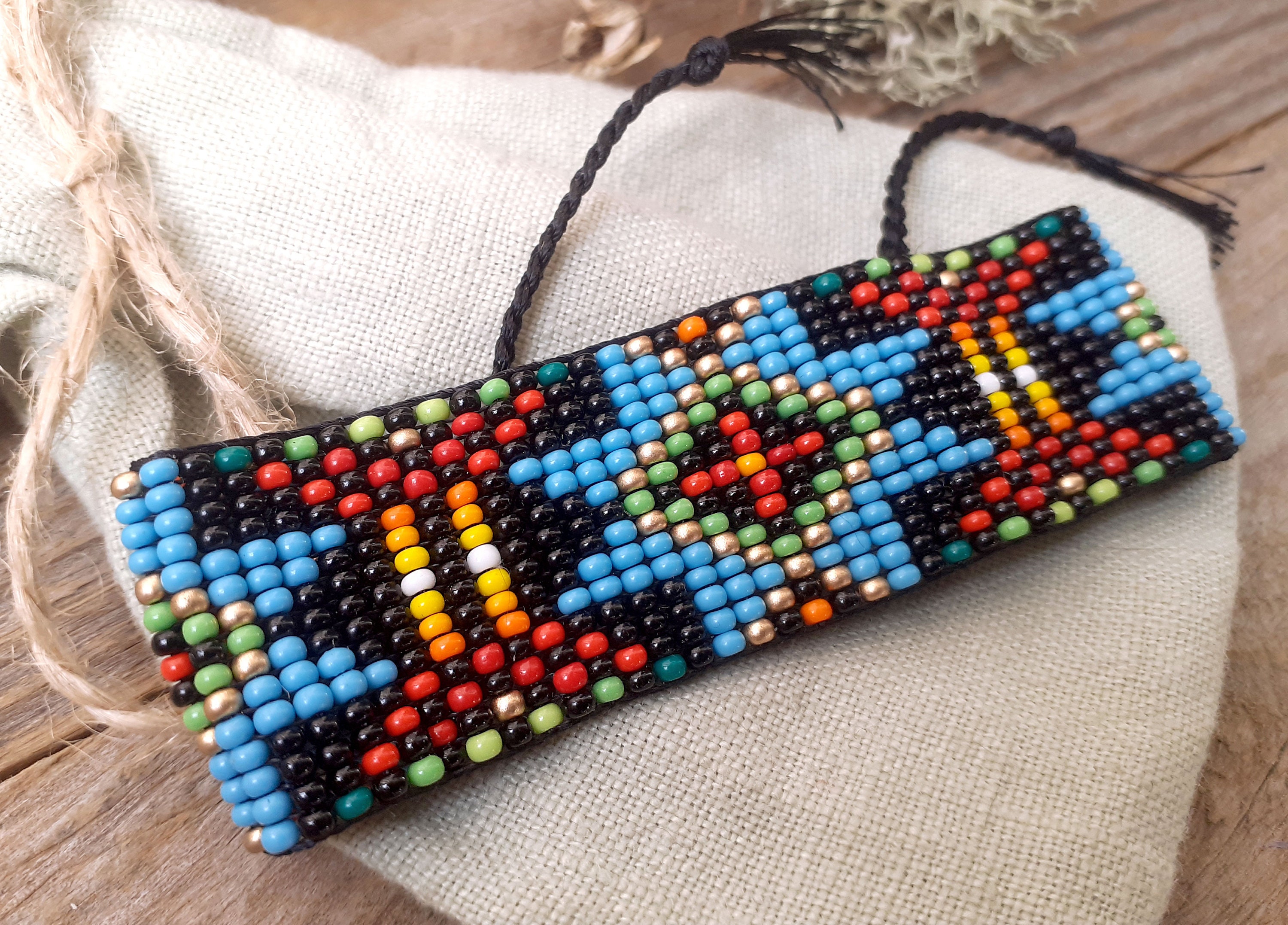 Eight-pointed Star Beaded Bracelet, Handwoven Loom Wristband Eight-pointed Star Beaded Bracelet, Handwoven Loom Wristband