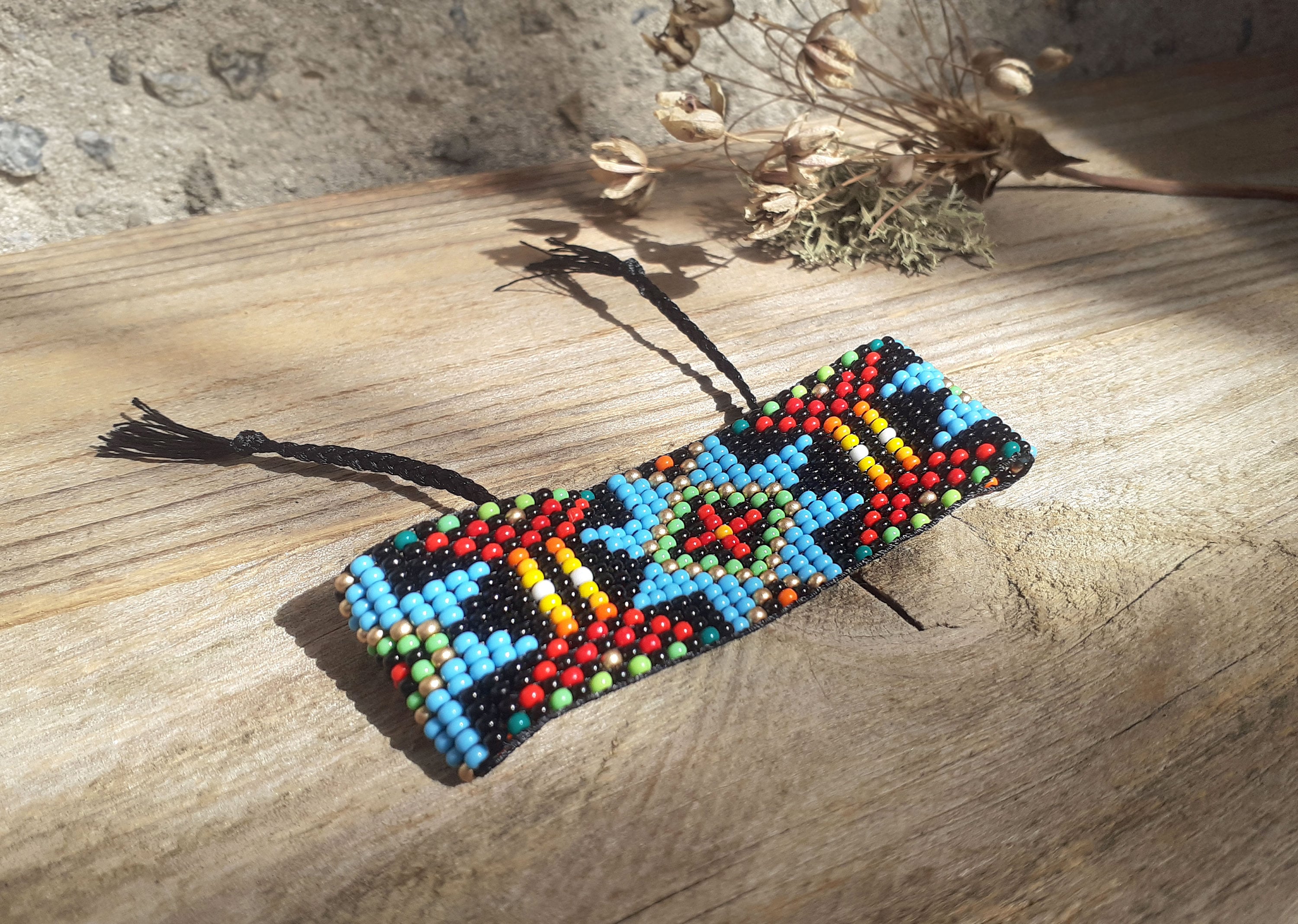 Eight-pointed Star Beaded Bracelet, Handwoven Loom Wristband Eight-pointed Star Beaded Bracelet, Handwoven Loom Wristband