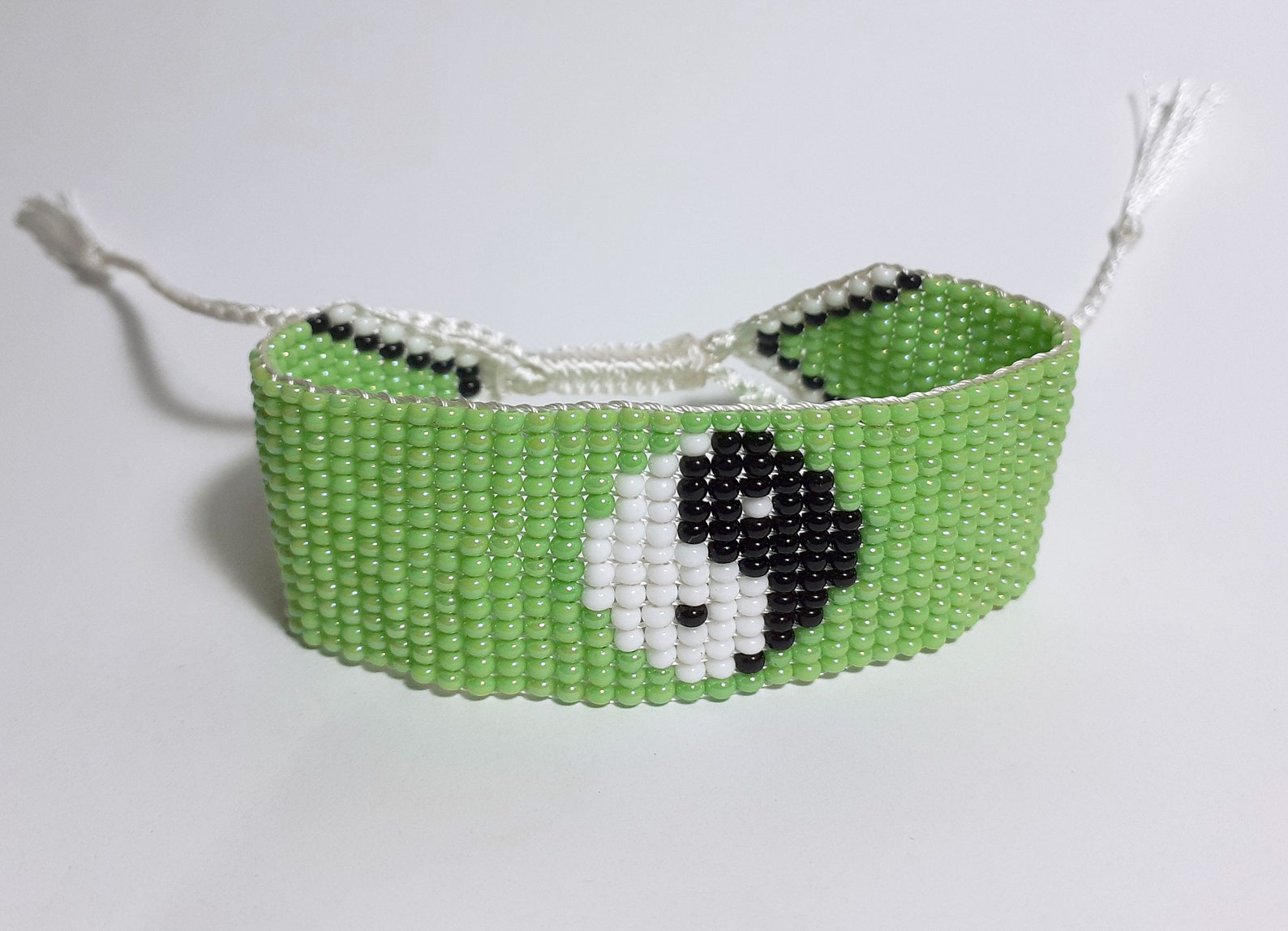 Yin Yang Bracelet Tao Bracelet Loom Seed Bead Wristband Women Etsy