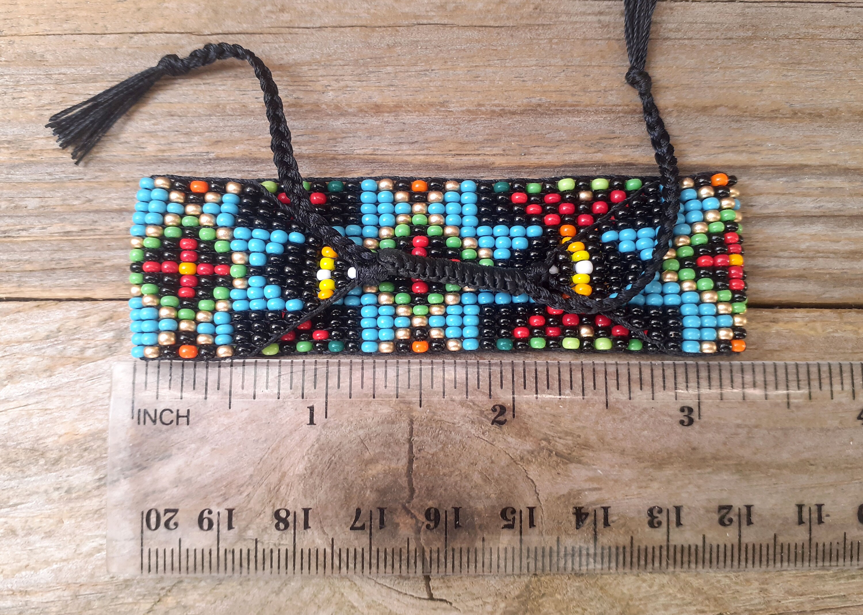 Eight-pointed Star Beaded Bracelet, Handwoven Loom Wristband Eight-pointed Star Beaded Bracelet, Handwoven Loom Wristband