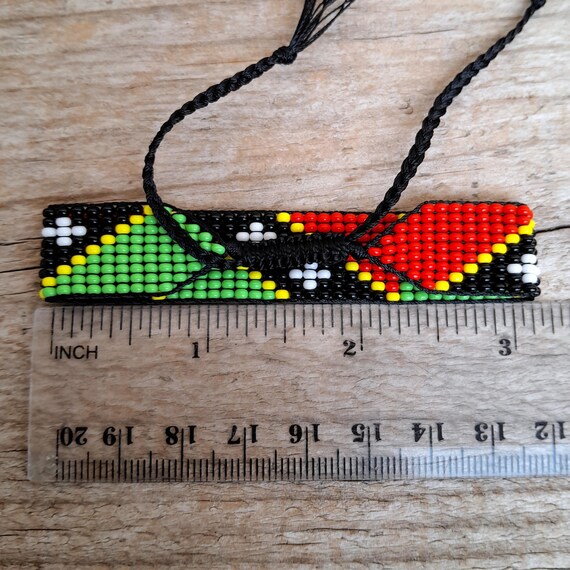 Saint Kitts and Nevis Flag Bracelet, Homesick Beaded Wristband