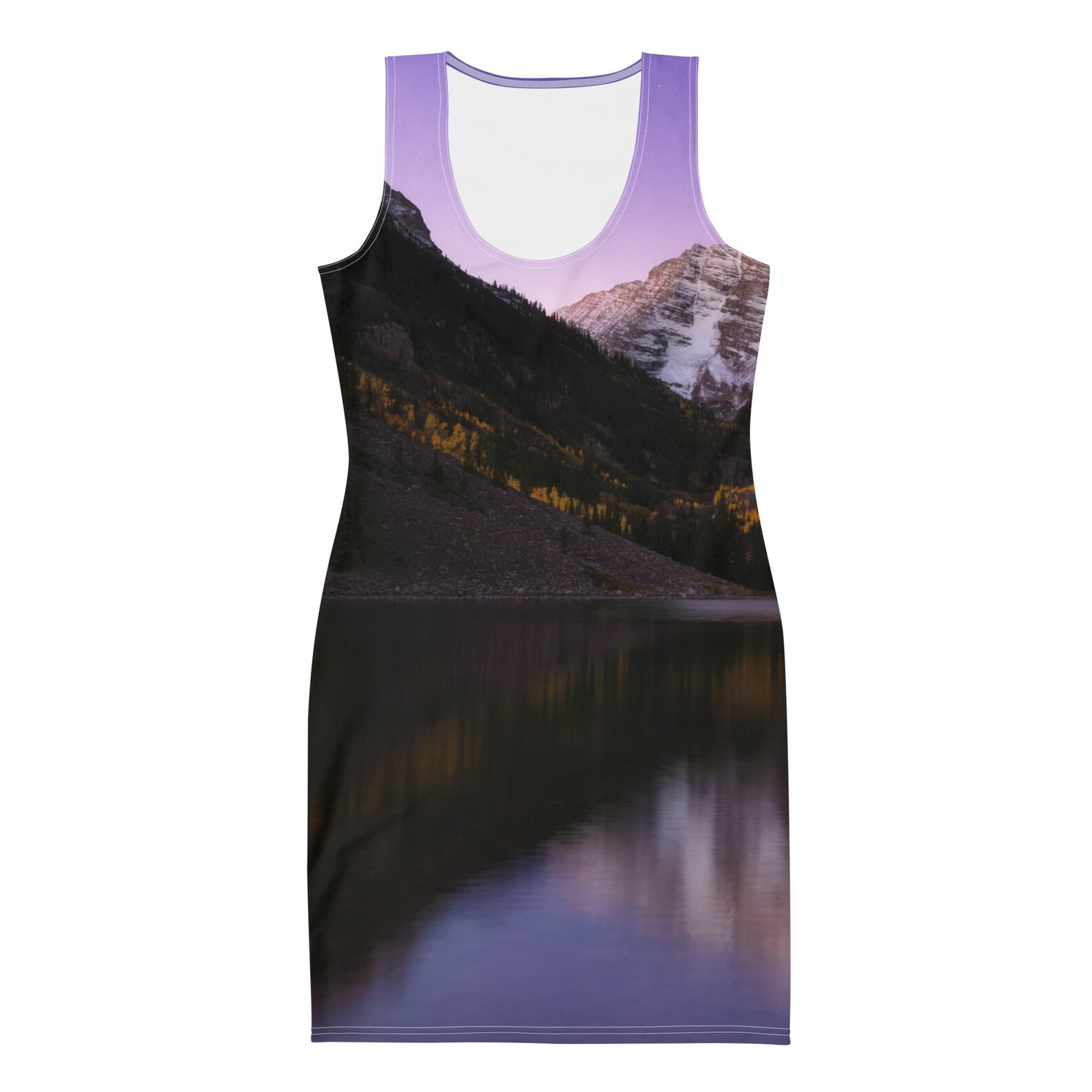 Aspen In Autumn Shift Dress In Black main image 1