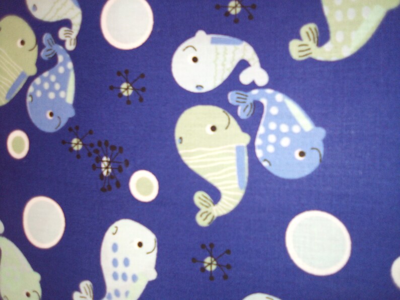 Baby whale fabric