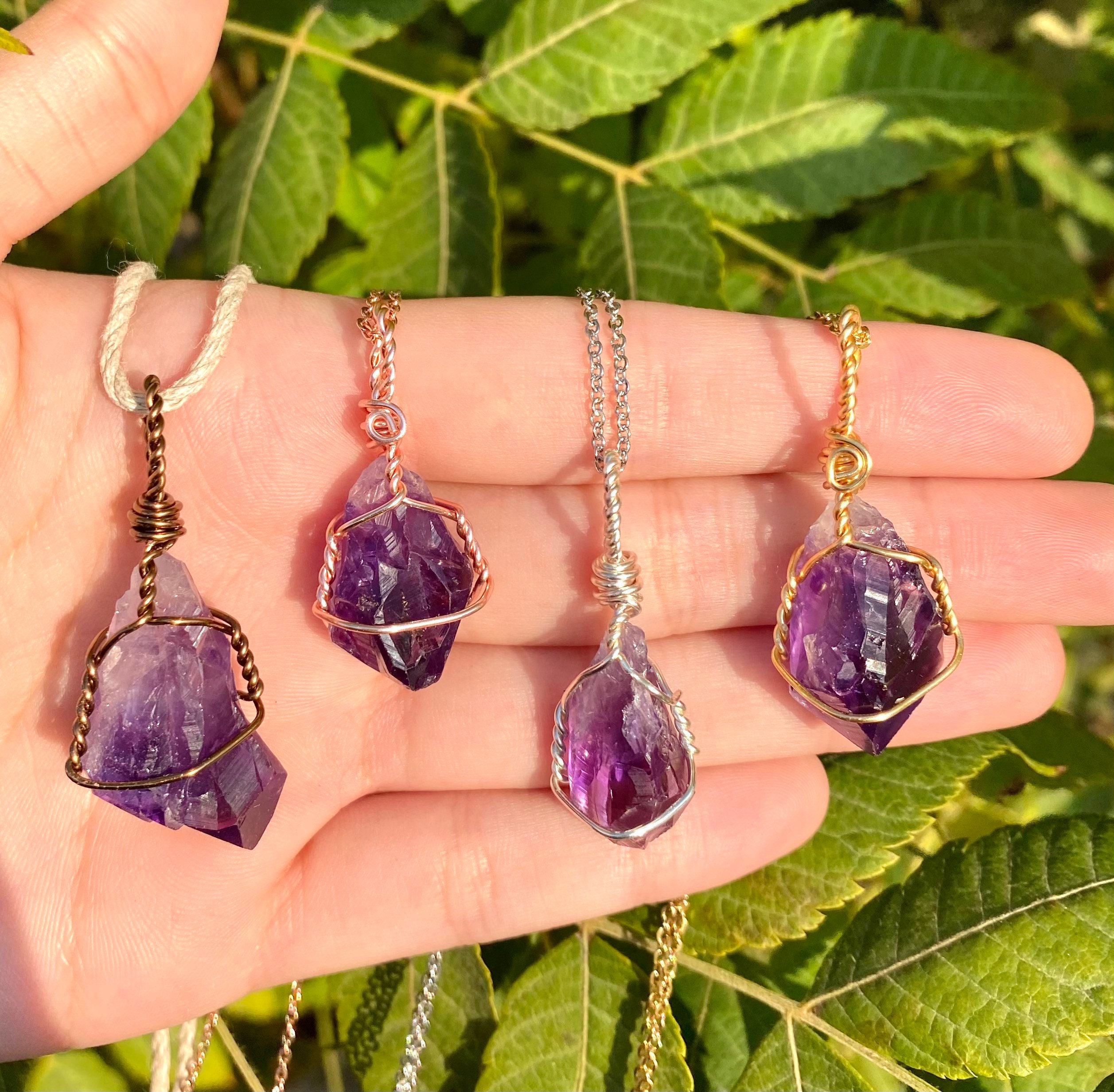 Hemp Wrapped Crystal Etsy Canada