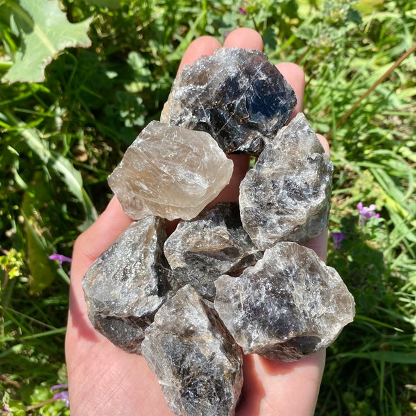 Raw Smoky Quartz Chunks, Smoky Quartz Rough Chunk, Root chakra, Smoky Quartz chunk, Smoky Quartz Crystal