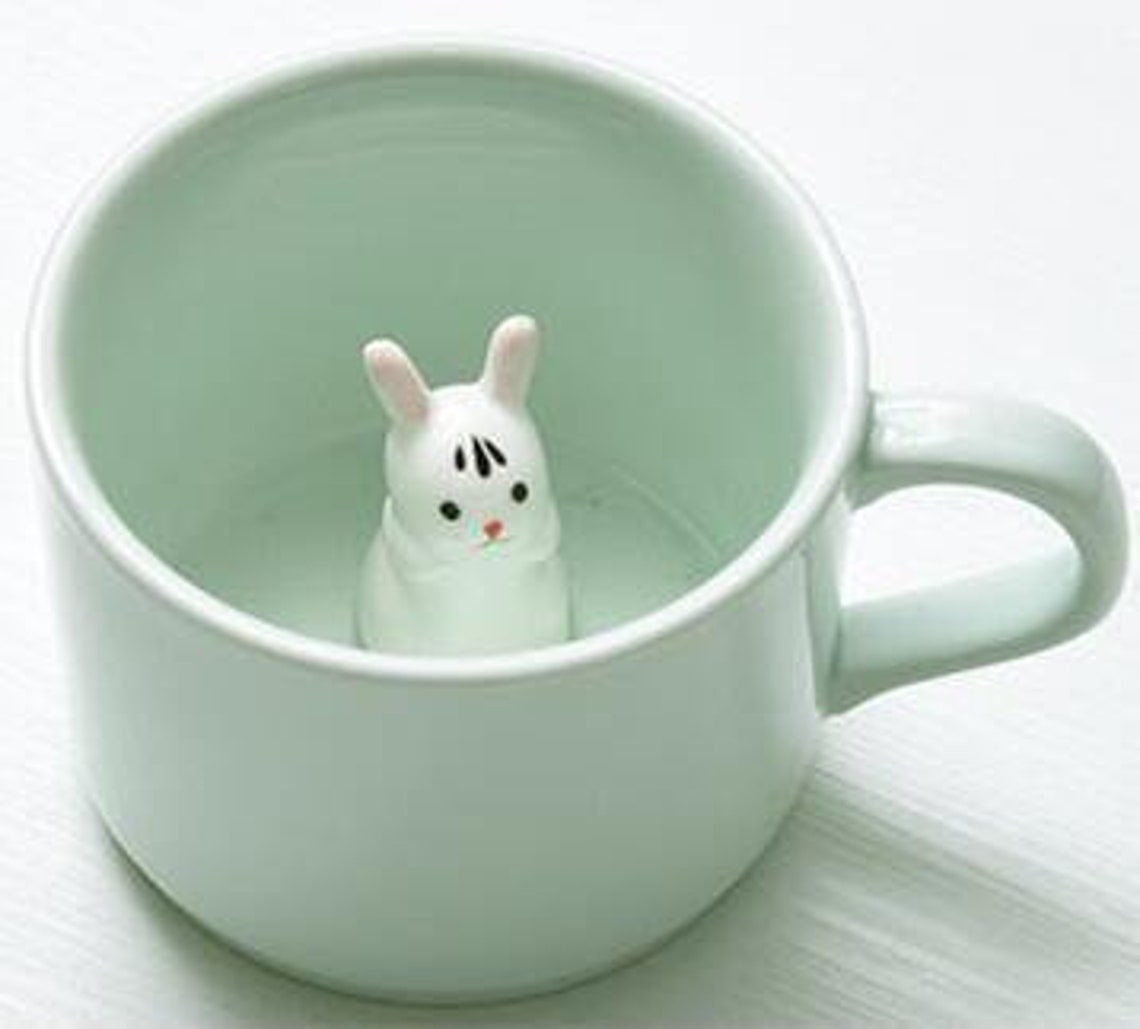 Peeking Animals Inside Mug 9 designs Animal Ceramic Mug Cat Etsy