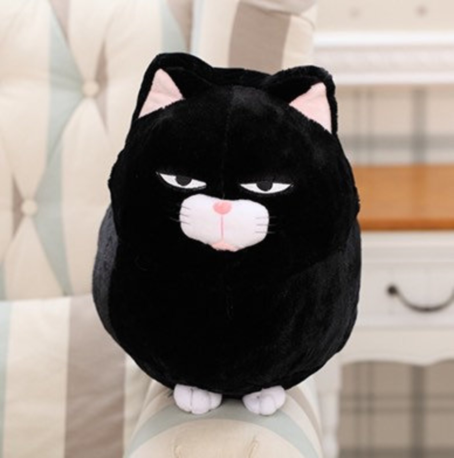 Cute Kitty Plush Angry Cat Plush Toy Gifts for Cat Lovers Etsy