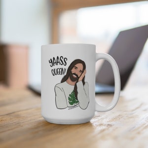 Jonathan Van Ness Yaass Queen! Handmade 15 oz Mug