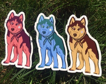 Husky- Dog Waterproof Vinyl Sticker