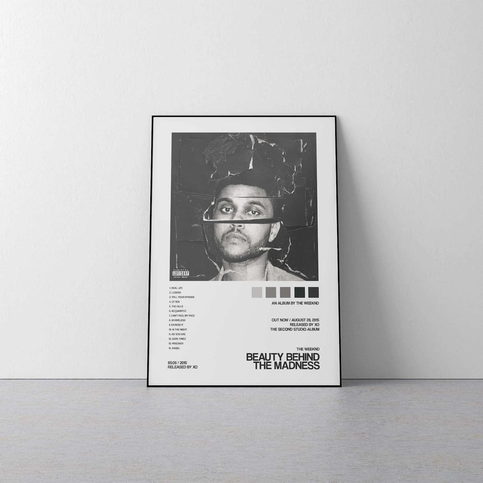 The Weeknd Beauty Behind the Madness Album Cover Poster / | Etsy