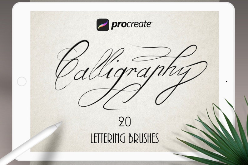 Procreate Calligraphy Brush Set Etsy