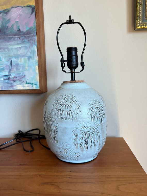 Sky blue table lamp best sale