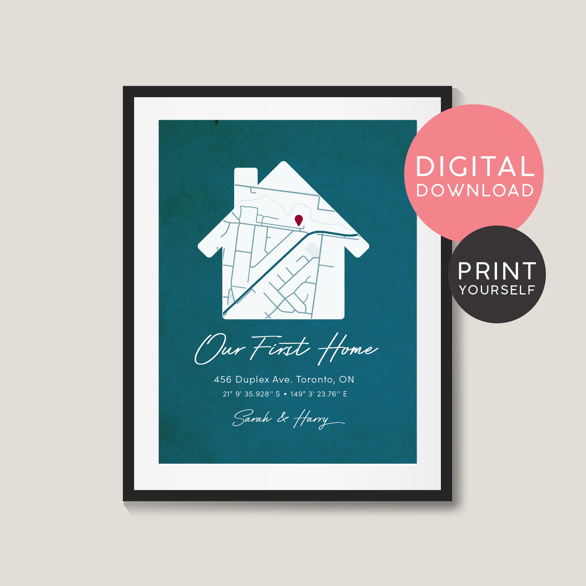 Personalized Housewarming Gift / Our First Home / First Home Etsy