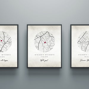 Our Story Maps / Where We Met / Our Engagement / Our Wedding / Our Journey / The Story of Us / DIGITAL DOWNLOAD image 2