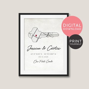 Cadeau personnalisé de condo / appartement réchauffant / Notre premier appartement / Cadeau de condo Amis / Carte personnalisée / TÉLÉCHARGEMENT NUMÉRIQUE