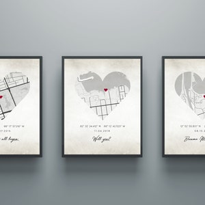 Our Story Maps / Where We Met / Our Engagement / Our Wedding / Our Journey / The Story of Us / DIGITAL DOWNLOAD image 3