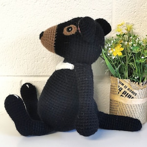 Tasmanian Devil Crochet Amigurumi Stuffed Animal Toy - Pattern Only