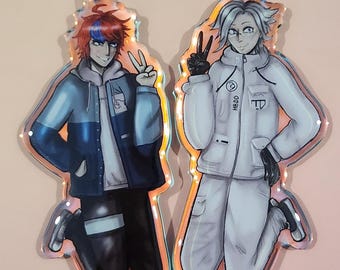 Eitaku Takumi & Eito Aotsuki Keychains: Last Defense Academy 4" Large Double Charms (both included)