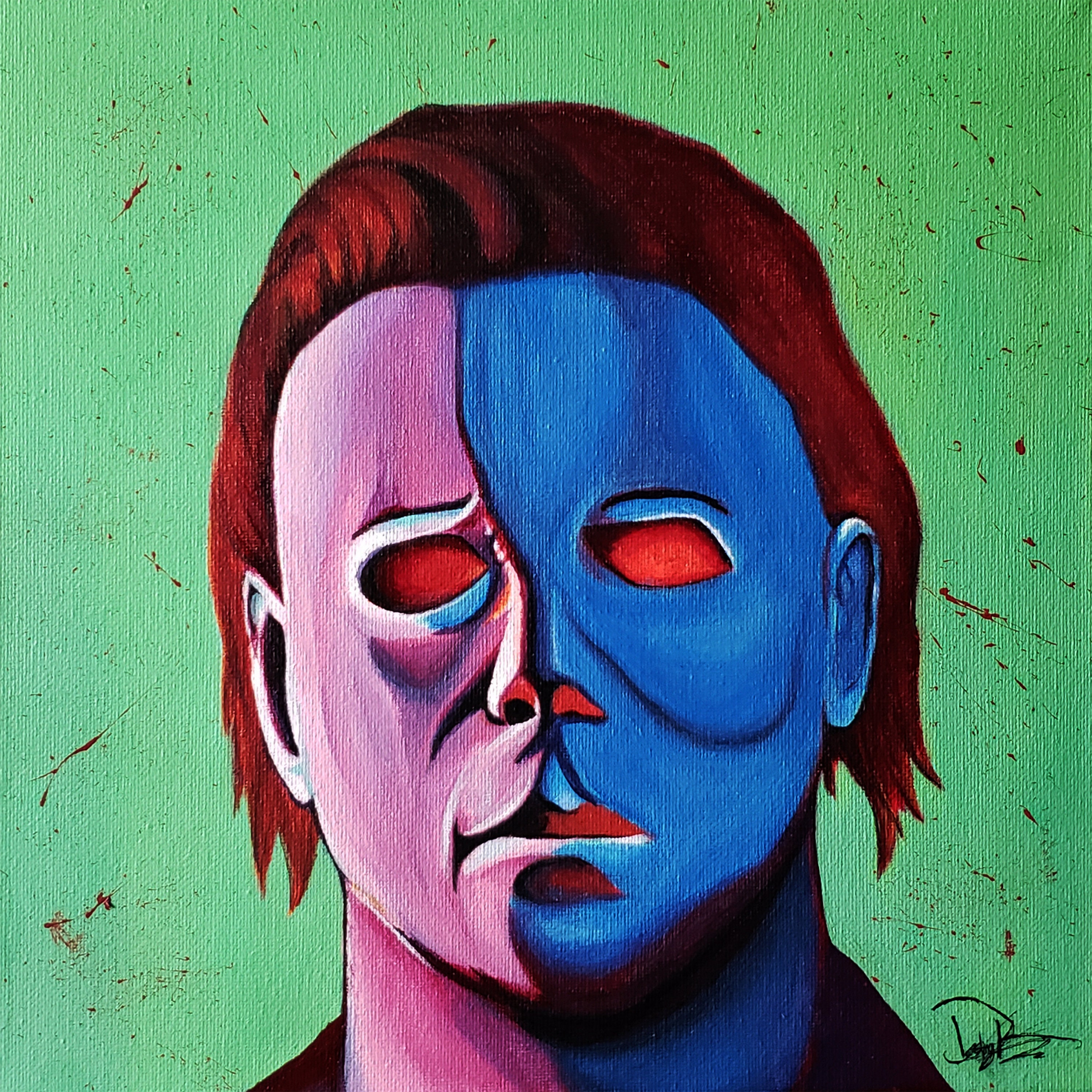 michael myers painting ideas