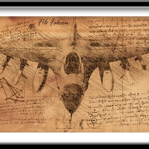 Digital drawing of an F16 Falcon fighter jet &quot;viper&quot;