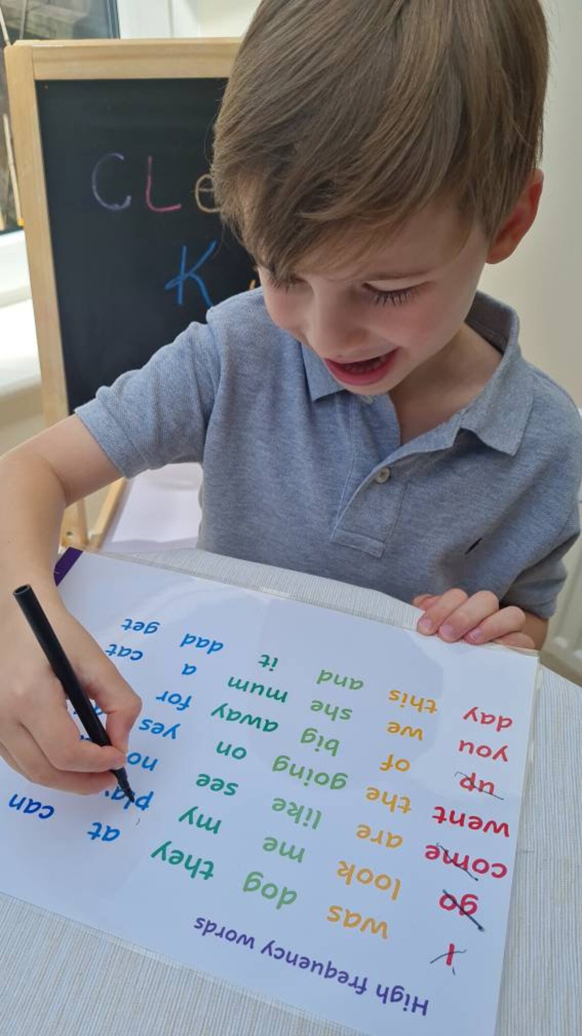 Reception Key Words High Frequency Words Starting School Etsy UK