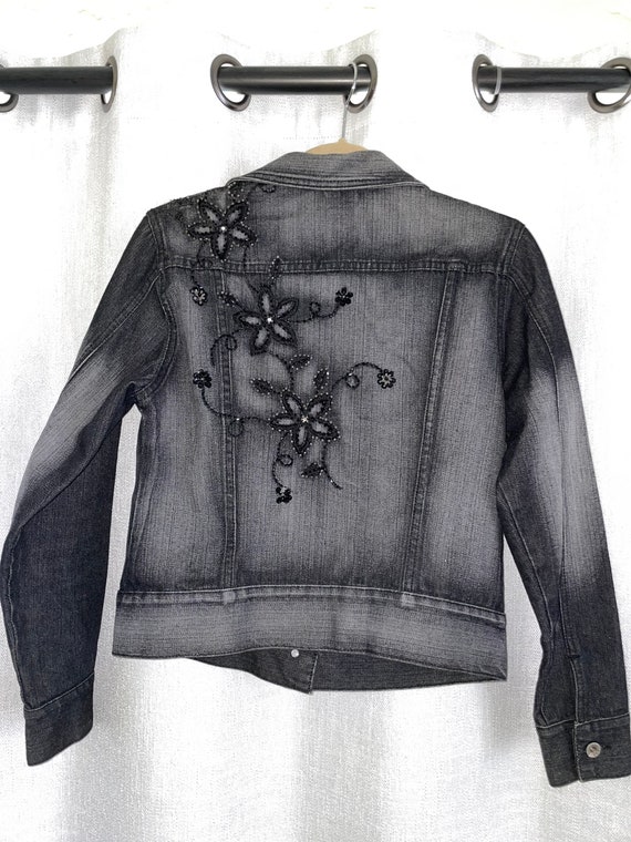Vintage beaded denim jacket - Gem