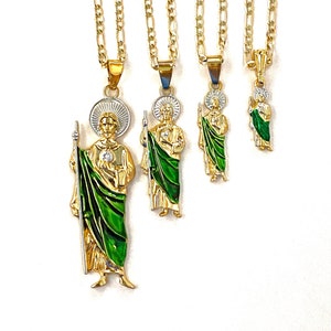 Mexican san top judas necklace