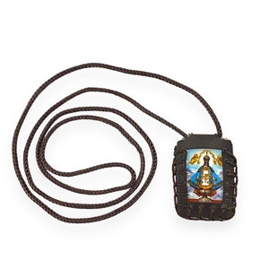 Our Lady of San Juan de los Lagos Virgin Virgen Brown Scapular Necklace Pendant Escapulario Cafe Collar Catholic Christian Religious Gift