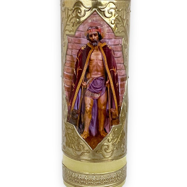 St. Lazarus Candle 6" Inches Cirio Paschal Easter Lent Cirio Pascual Holy Week Semana Santa Vela de San Lazaro Catholic Religious Gift