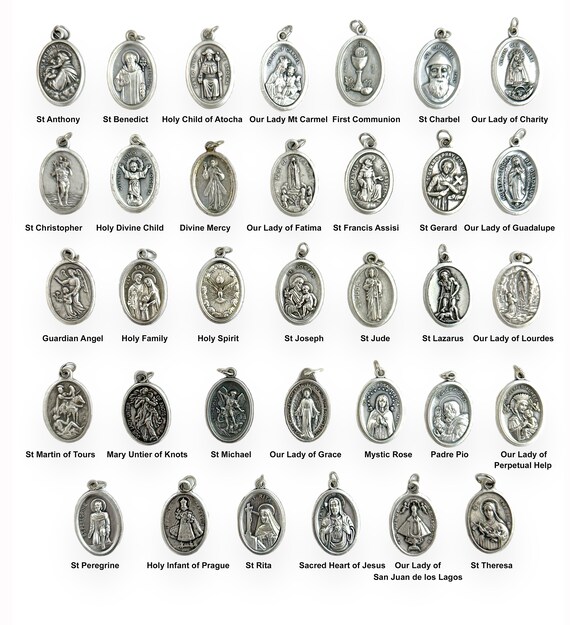 Stainless steel saint medals sale
