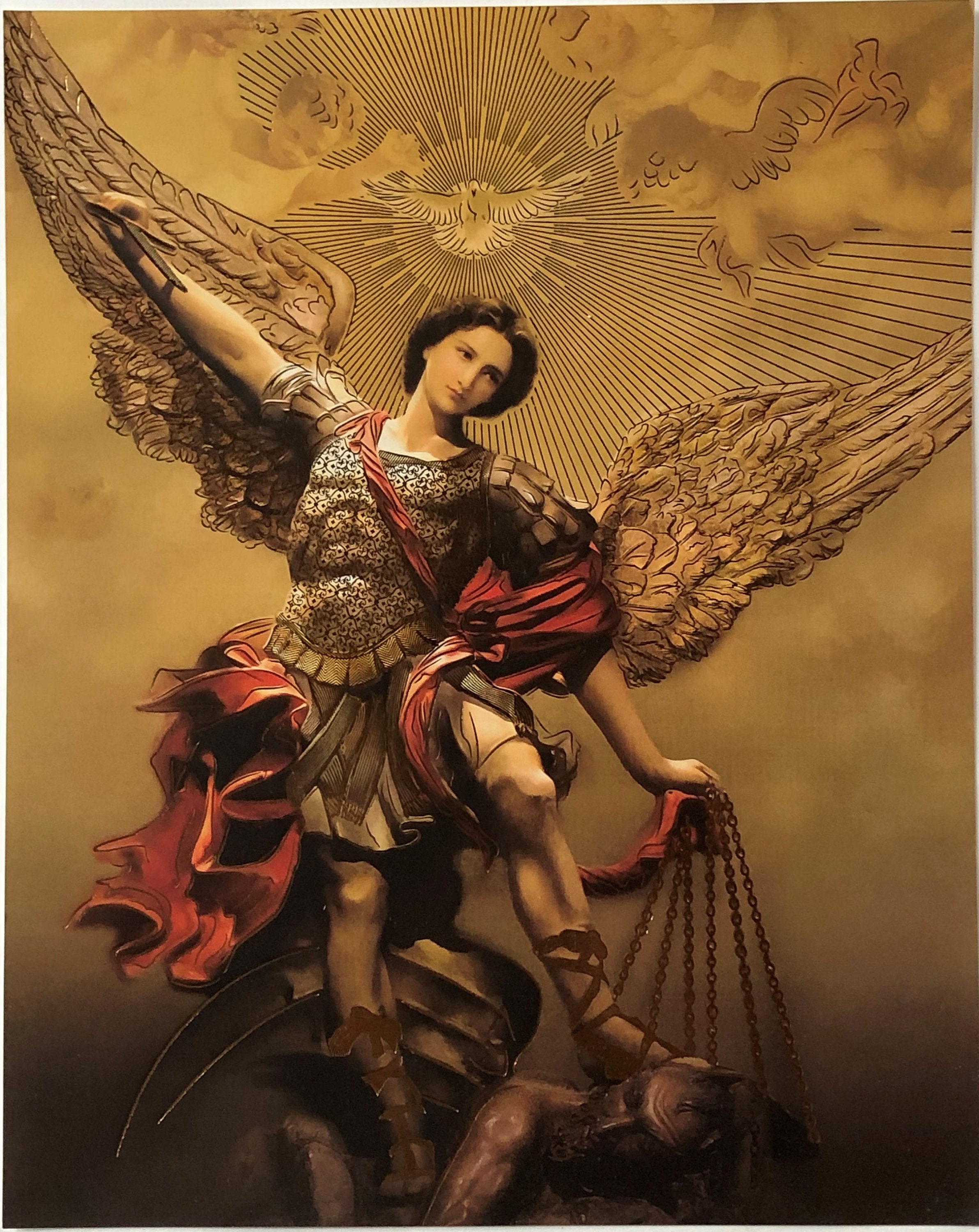St. Michael Archangel Unframed Picture Print Ready to Be | Etsy
