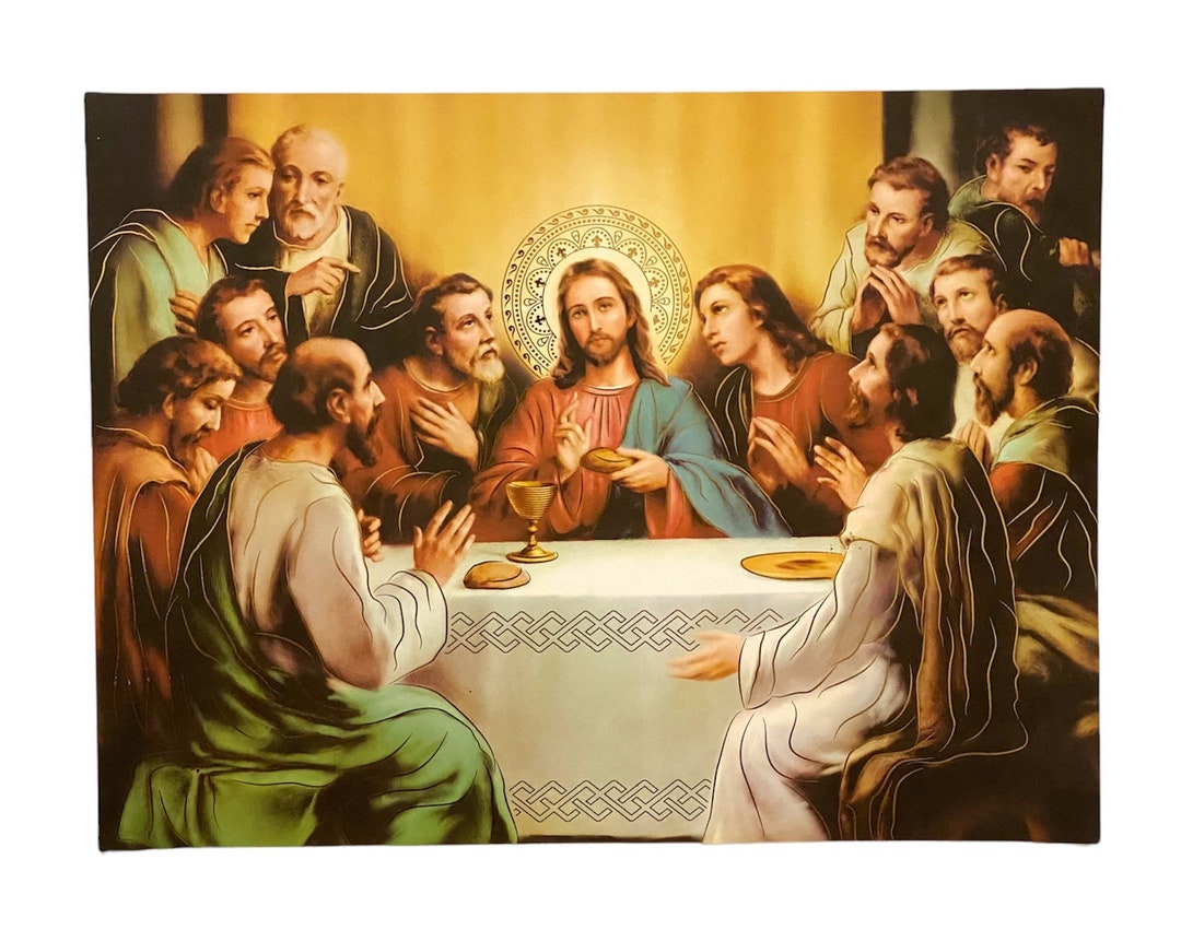 The Last Supper Jesus Apostles 12 X 16 Wall Art Print Poster Unframed
