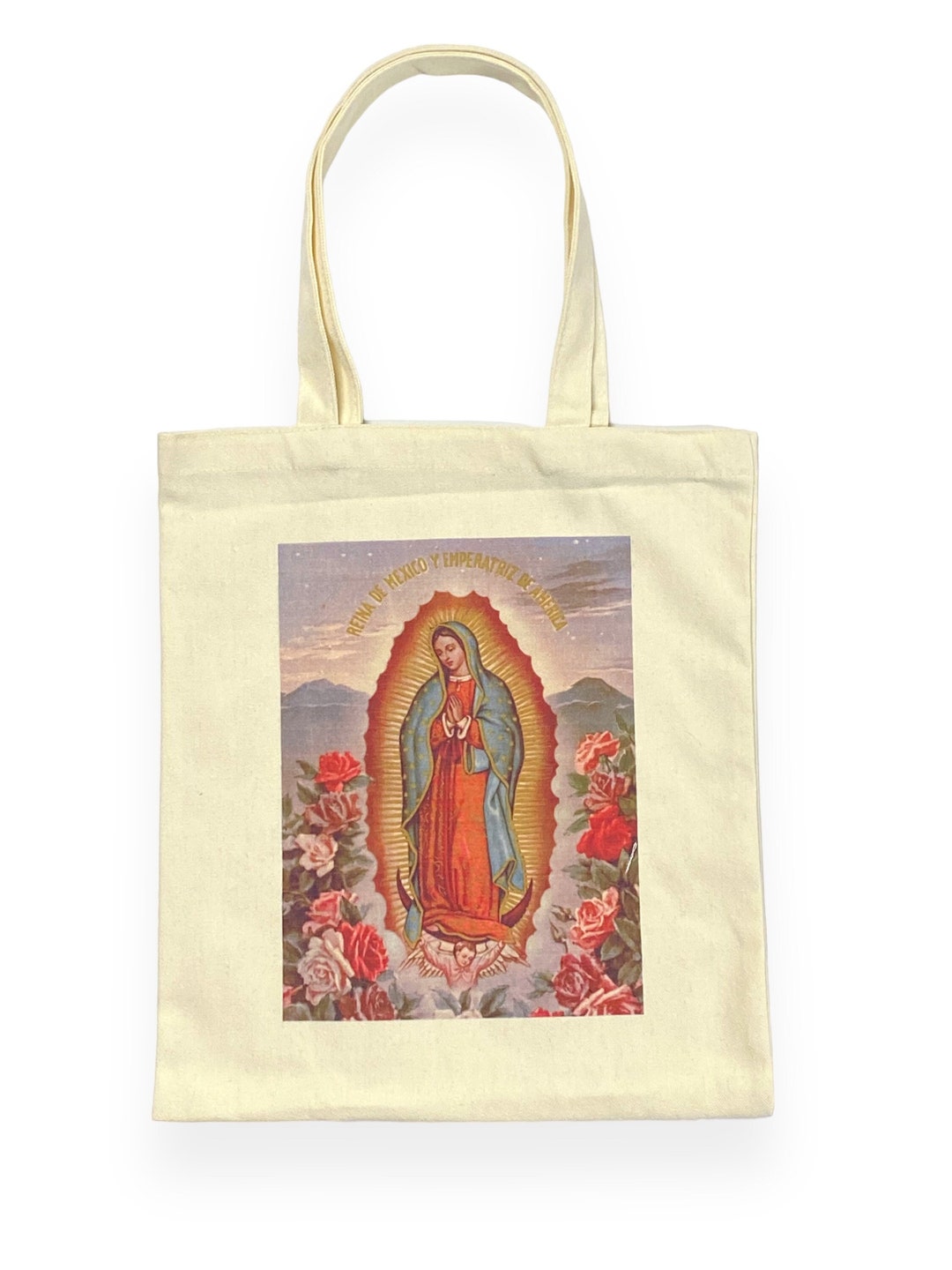 Our Lady of Guadalupe Virgin Mary Canvas Bag Tote Handbag Purse ...