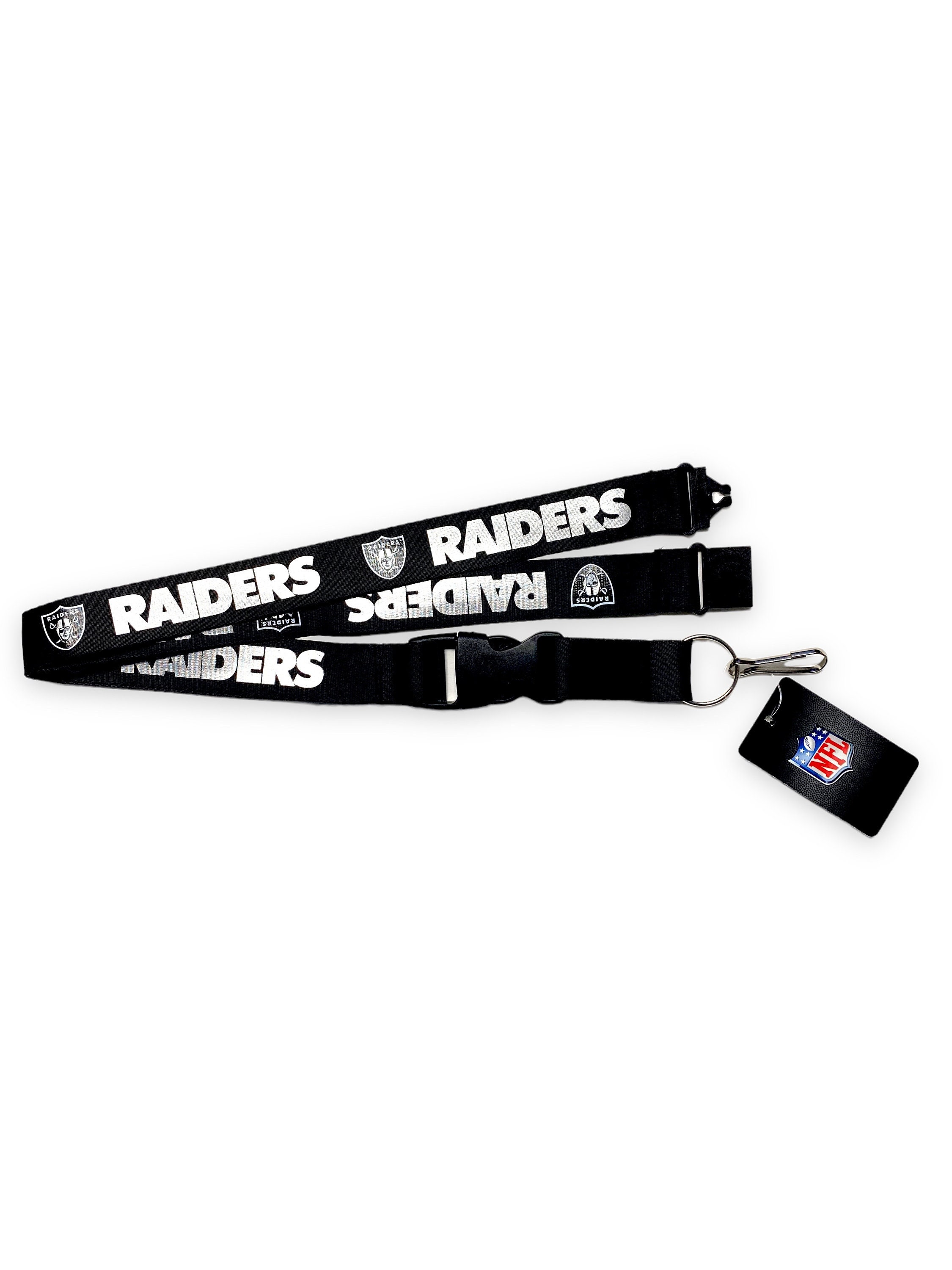 Las Vegas Raiders Lanyard - Silver – Sports Town USA