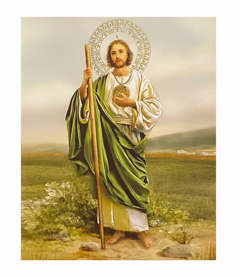 St. Jude Thaddeus Unframed Picture Print Ready to be Framed Catholic Christian Wall Art Home Décor Religious Art San Judas image 1