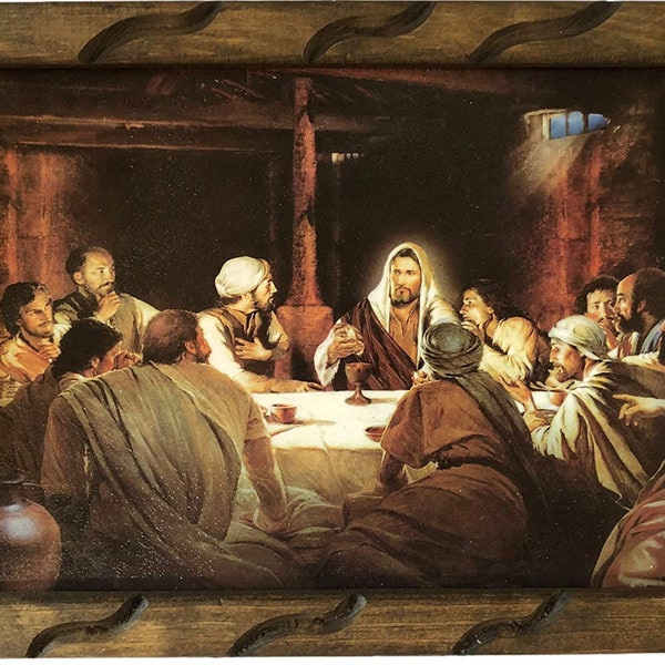 Wood Wooden Last Supper Etsy