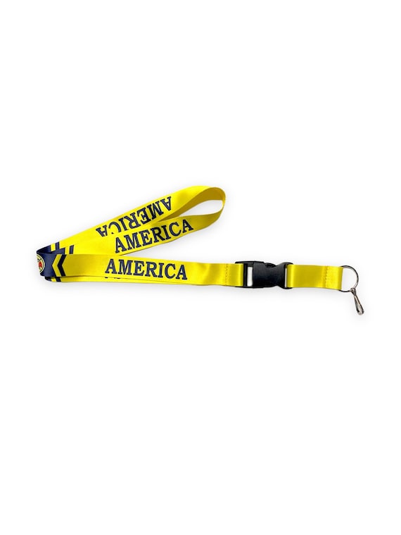 Club America Futbol Soccer Team Lanyard Key Chain ID Badge Holder Porta  Llaves Men's Women's Unisex Gift Neck Strap Sports Mexico Football 