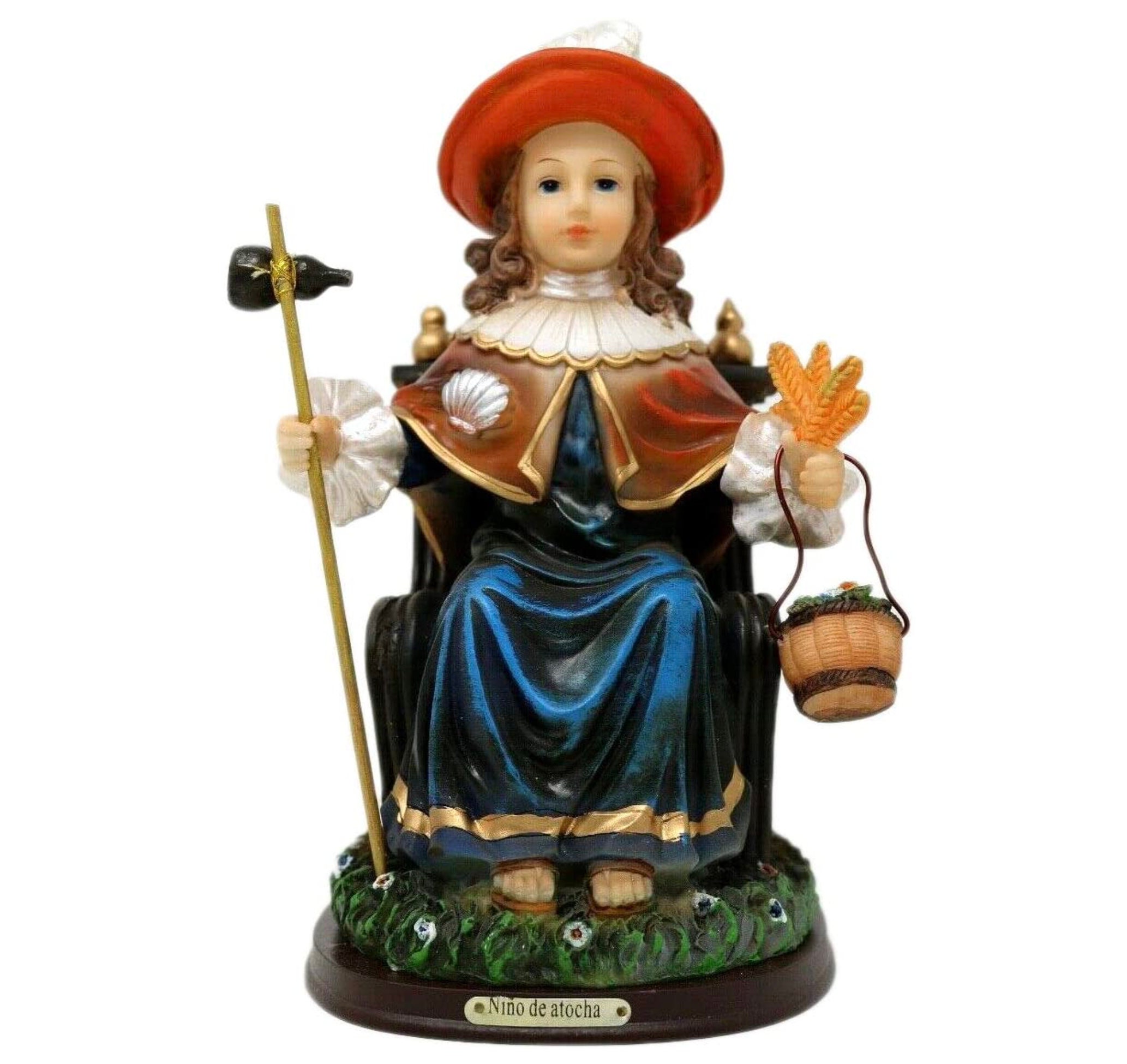 Holy Child of Atocha Statue Resin 8 Inch Figurine 8 Santo Niño De Atocha Holy Child of Atocha Statue Resin 8 Inch Figurine 8 Santo Niño De Atocha