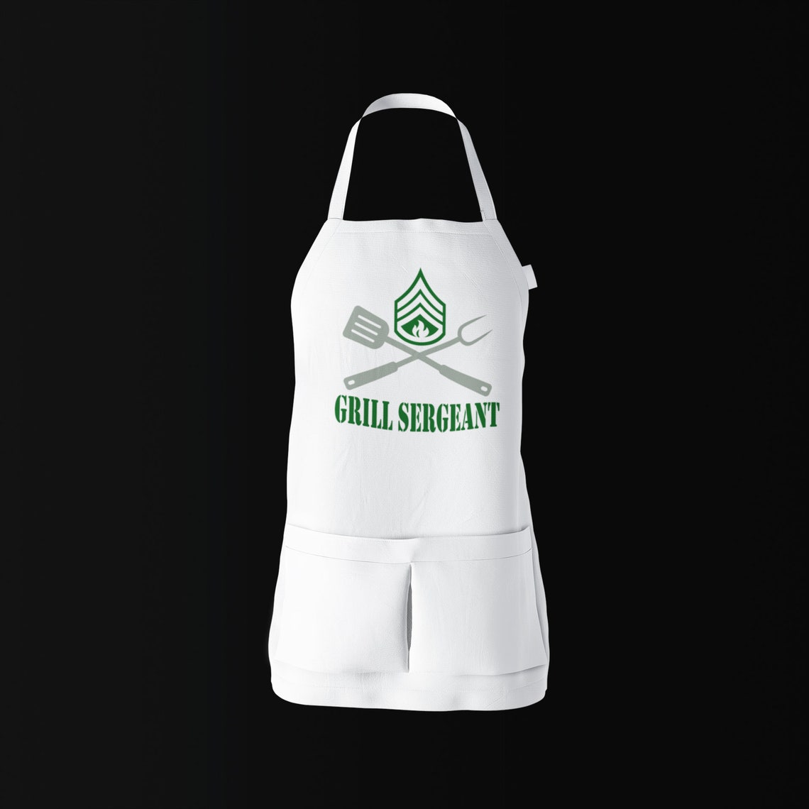 Apron Grill Sergeant BBQ apron Cooking Apron Etsy