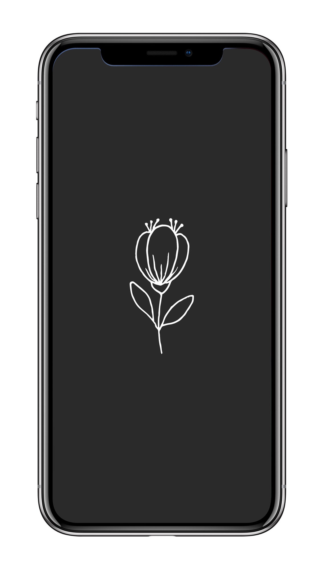 Botanical Instagram Highlight Covers Black, Floral, Flowers, Social