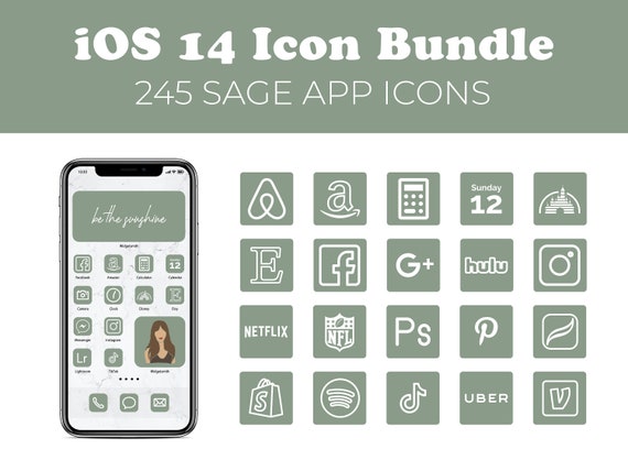 Ios 14 Icon Bundle Sage Green Iphone Apps Apple Etsy Ios 14 Icon Bundle Sage Green Iphone Apps Apple Etsy