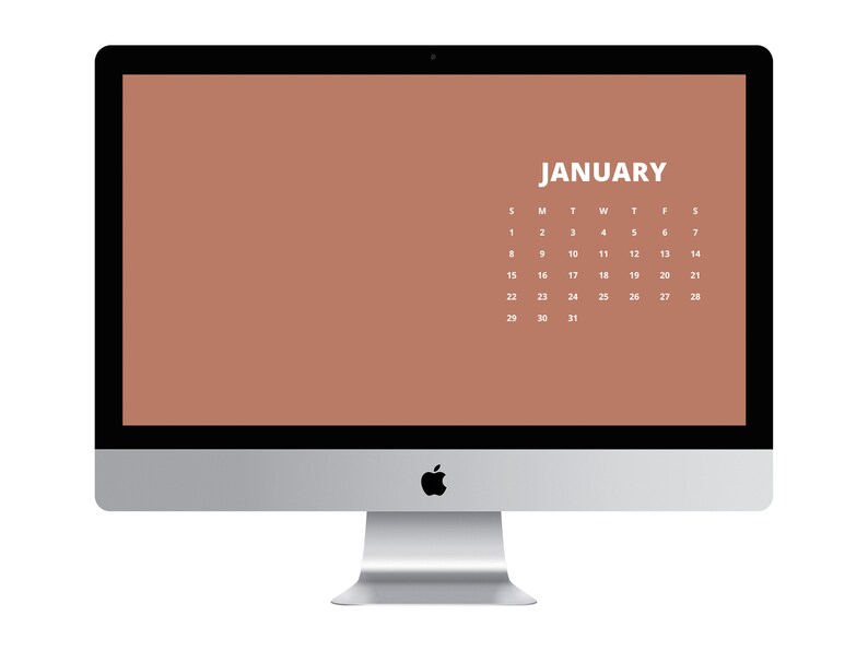 2023 Desktop Wallpaper Monthly Calendars Palette 10 Bundle Etsy